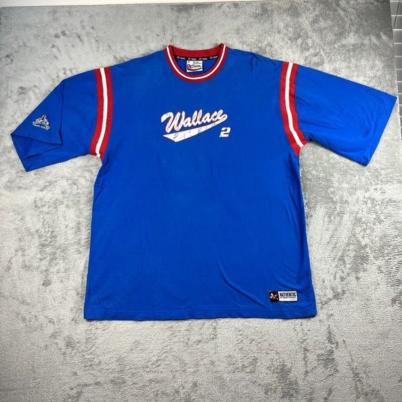 Nascar Chase Authentics Rusty Wallace Last Call Penske Racing Blue Shirt 2XL - Picture 7 of 9